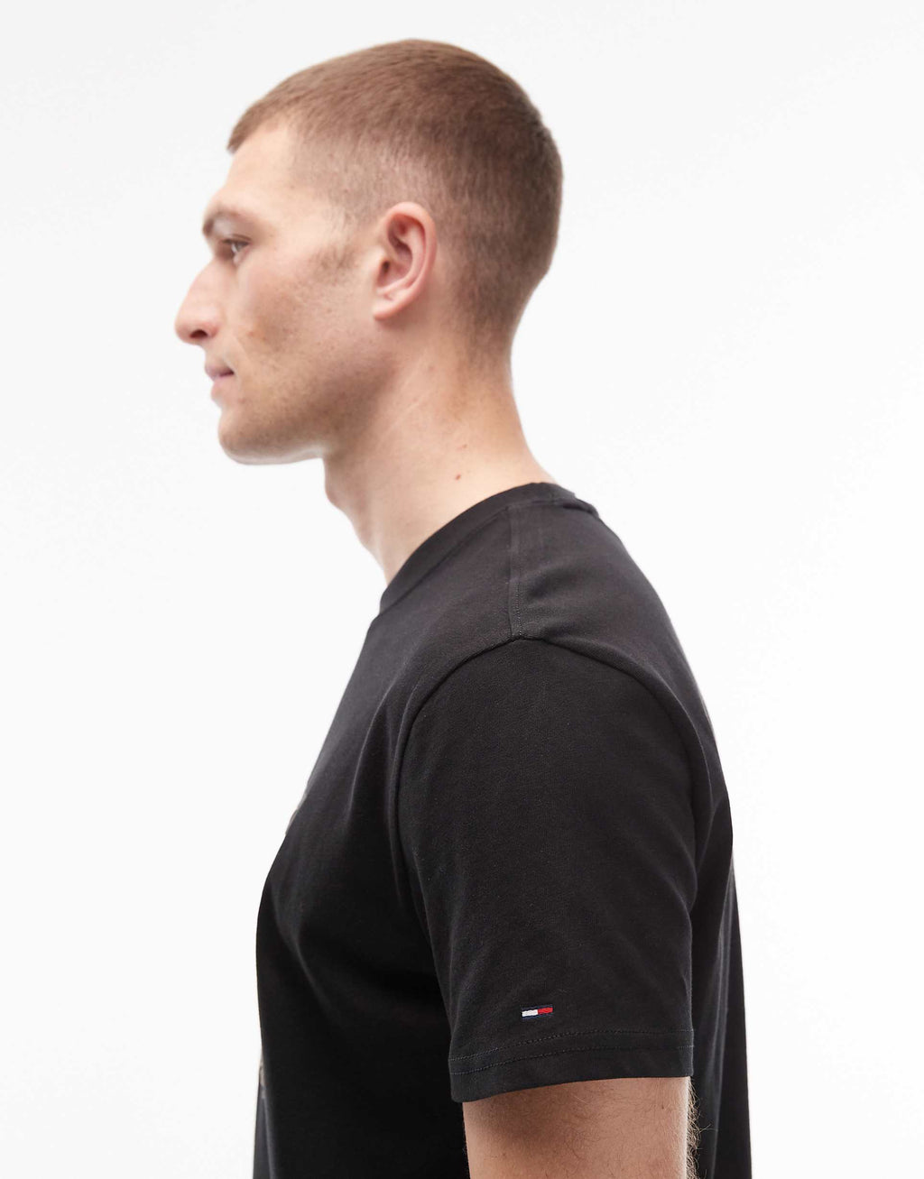 Tommy Jeans photo flag t-shirt in black