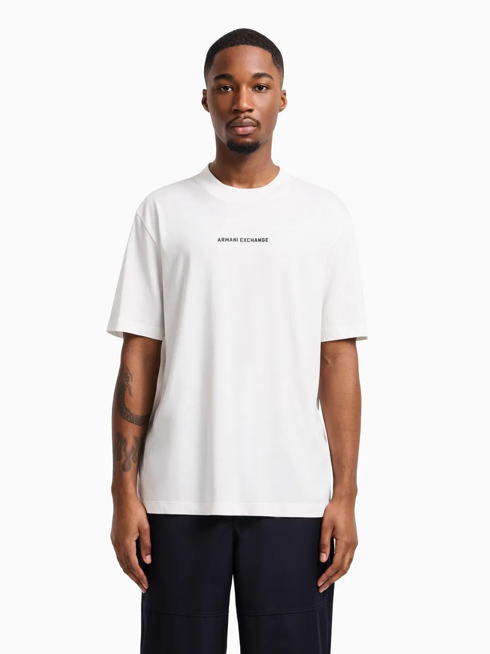 Armani exchange White Back print T-shirt