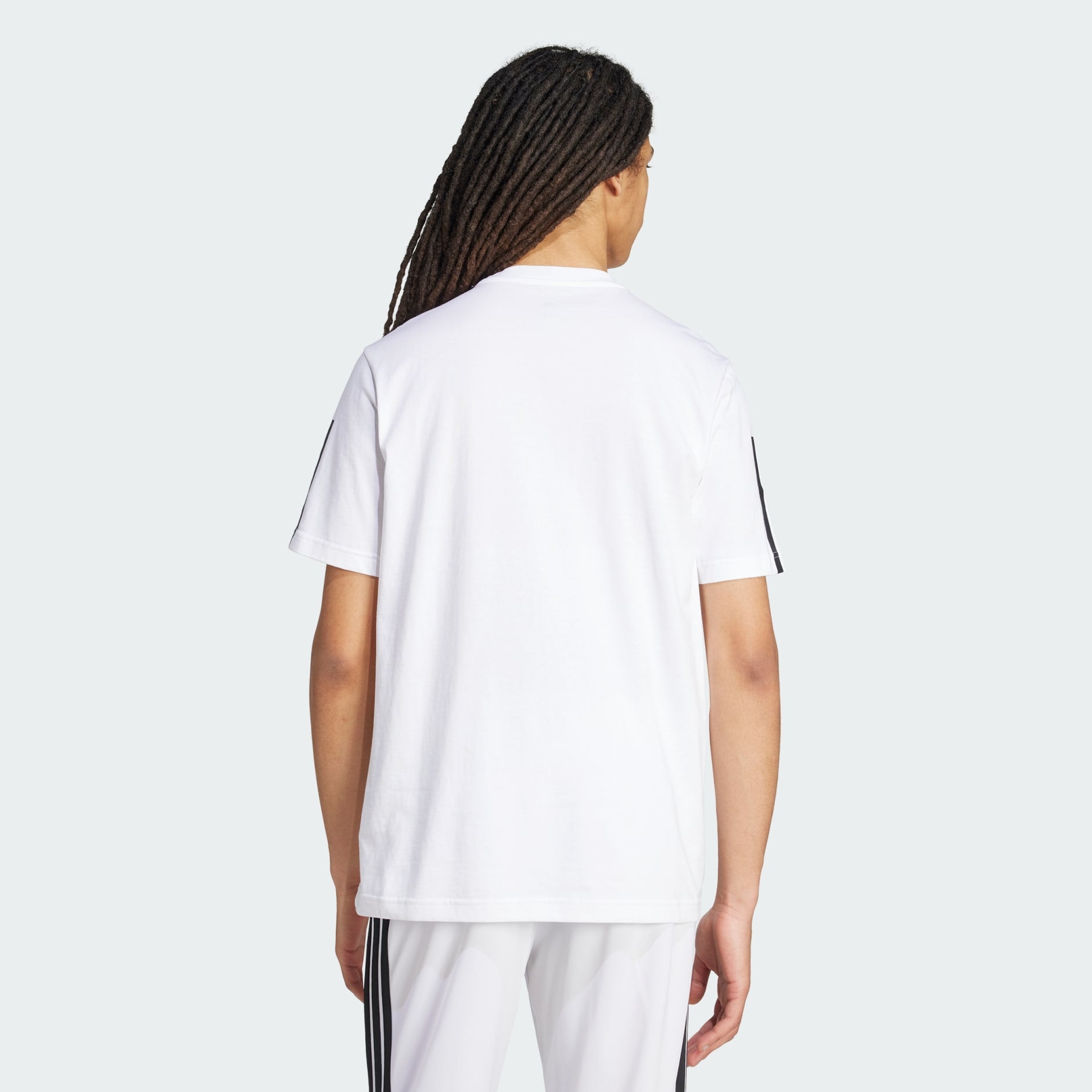 White Adidas T shirt with shoulder straps
