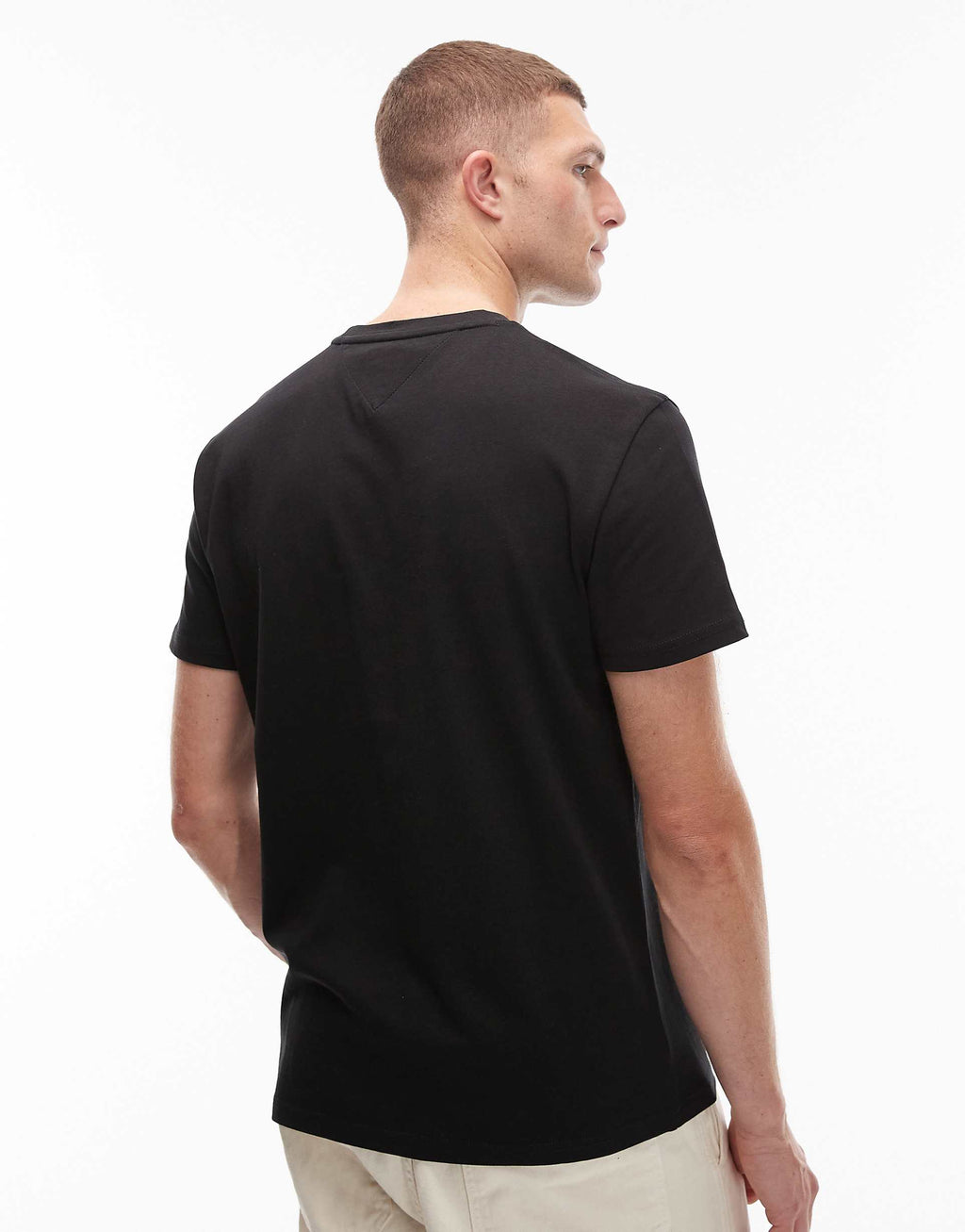 Tommy Jeans photo flag t-shirt in black