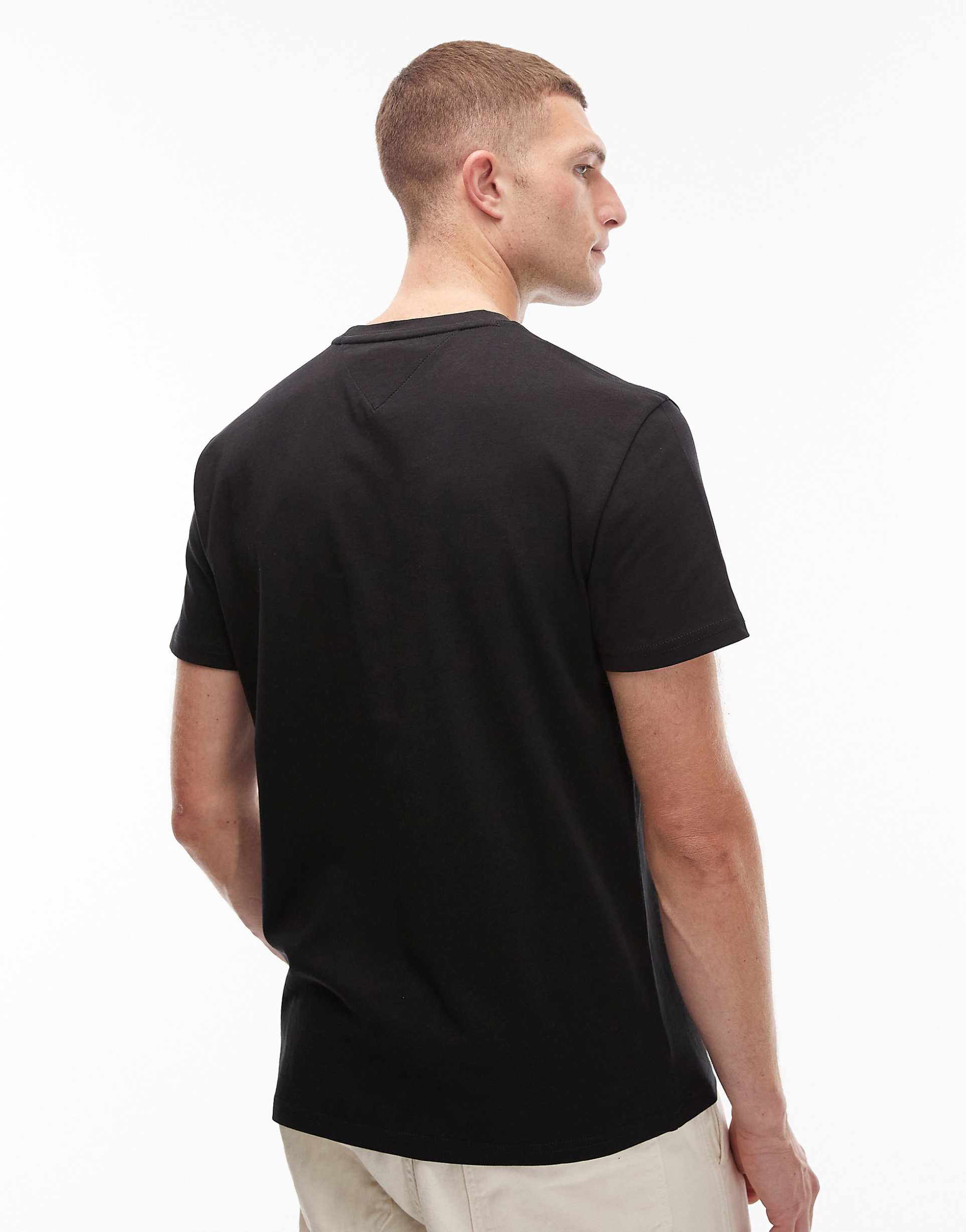 Tommy Jeans photo flag t-shirt in black