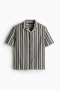 H&M REGULAR FIT TEXTURED RESORT SHIRT