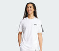 White Adidas T shirt with shoulder straps